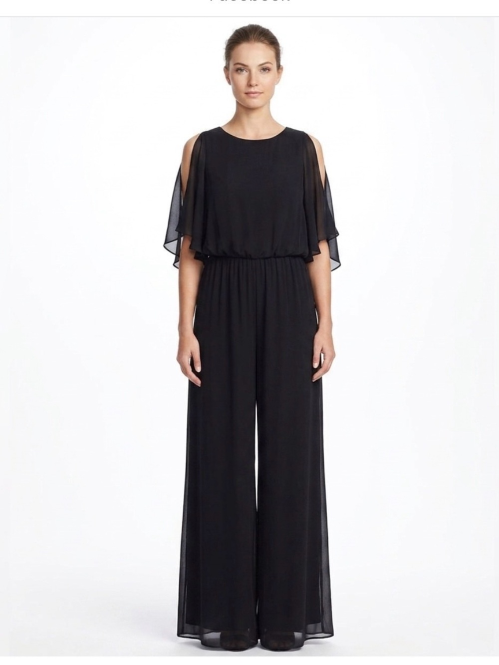 Marina Black Women’s Flowing Pant Suit size 12 NWT